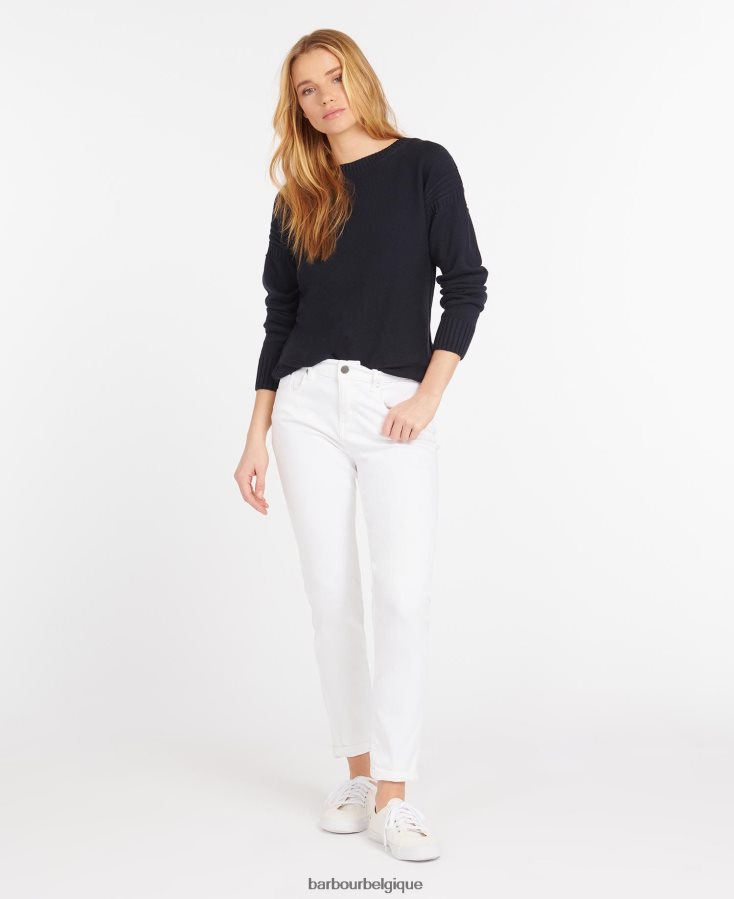 vêtements Barbour tuyau essentiel mince marine femmes T2L6ZP1765