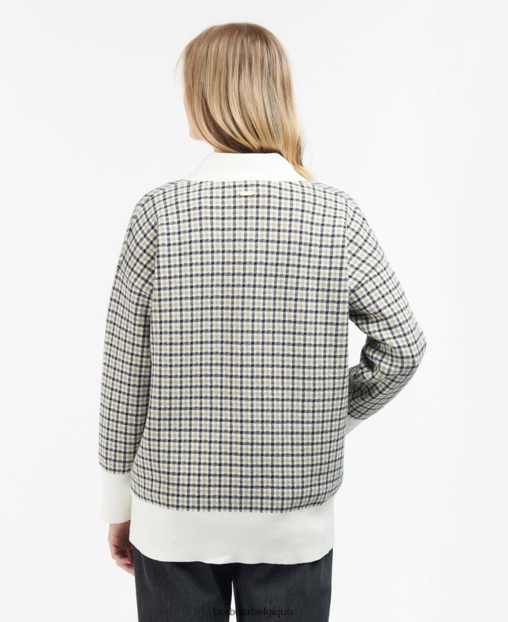 vêtements Barbour cardigan Hébrides chèque multiple femmes T2L6ZP1968
