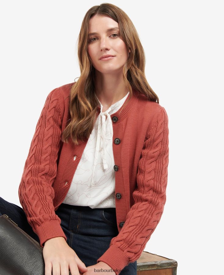 vêtements Barbour cardigan daphné gerberas femmes T2L6ZP1927