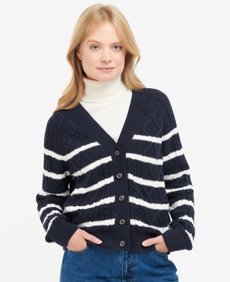 vêtements Barbour cardigan nahla marine classique femmes T2L6ZP1976
