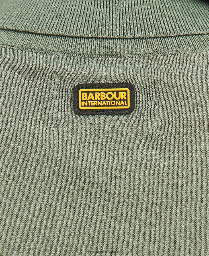 vêtements Barbour gilet pull rosbern vert minuit femmes T2L6ZP1971