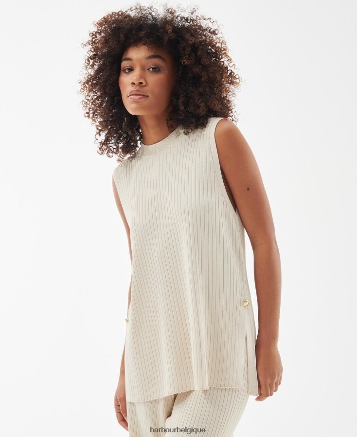 vêtements Barbour gilet tricoté anderson Galet femmes T2L6ZP1934