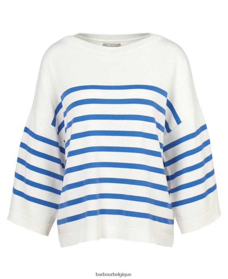 vêtements Barbour haut en maille renfew calicot/jacinthe des bois femmes T2L6ZP1948