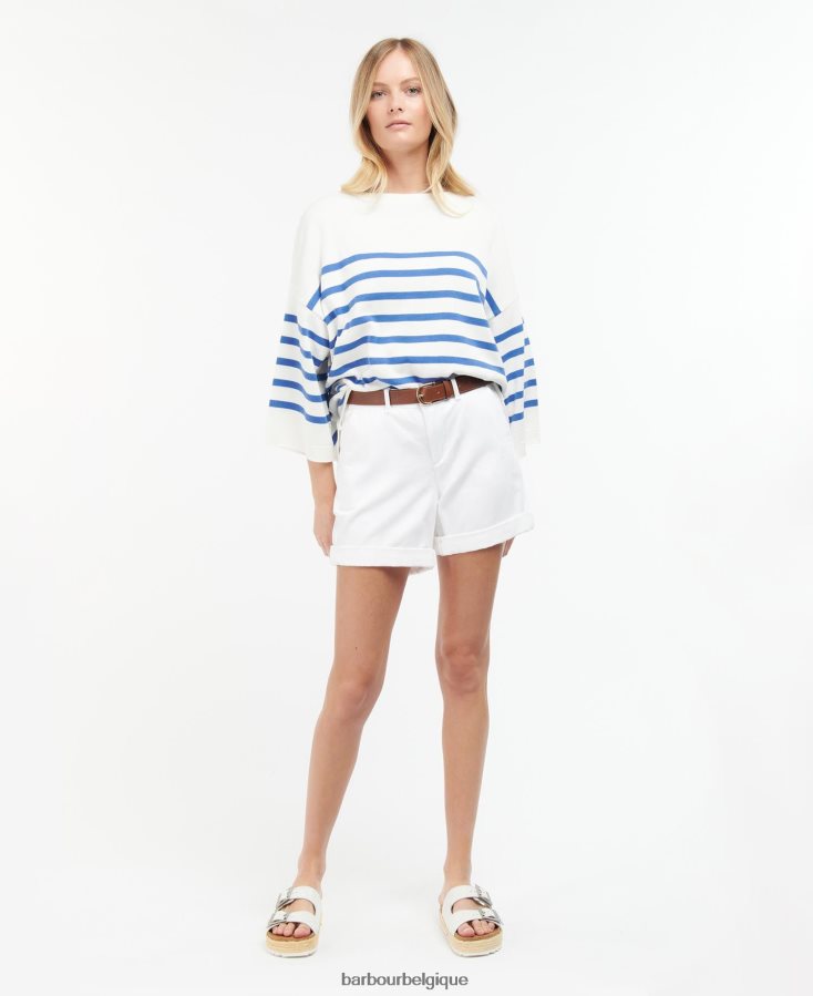 vêtements Barbour haut en maille renfew calicot/jacinthe des bois femmes T2L6ZP1948