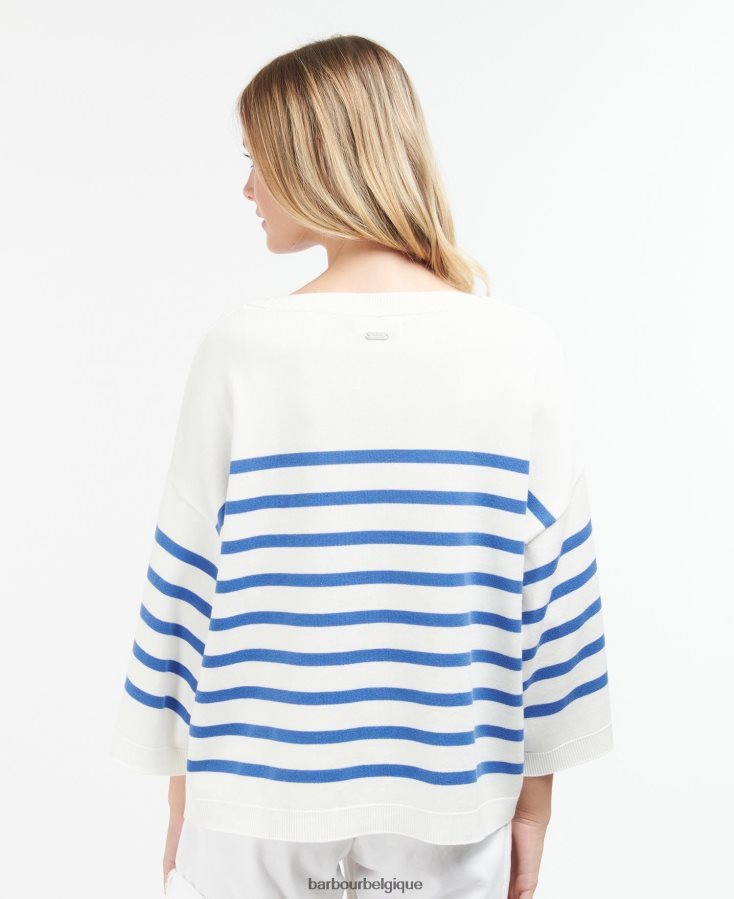 vêtements Barbour haut en maille renfew calicot/jacinthe des bois femmes T2L6ZP1948