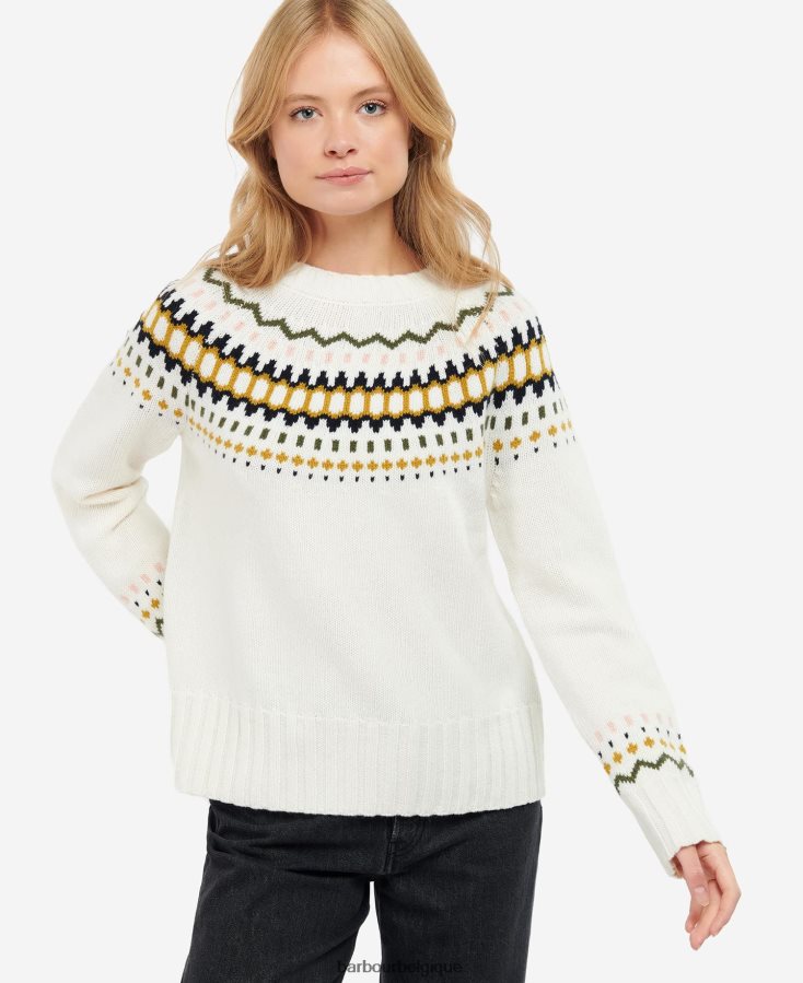 vêtements Barbour lana tricot aran femmes T2L6ZP1983