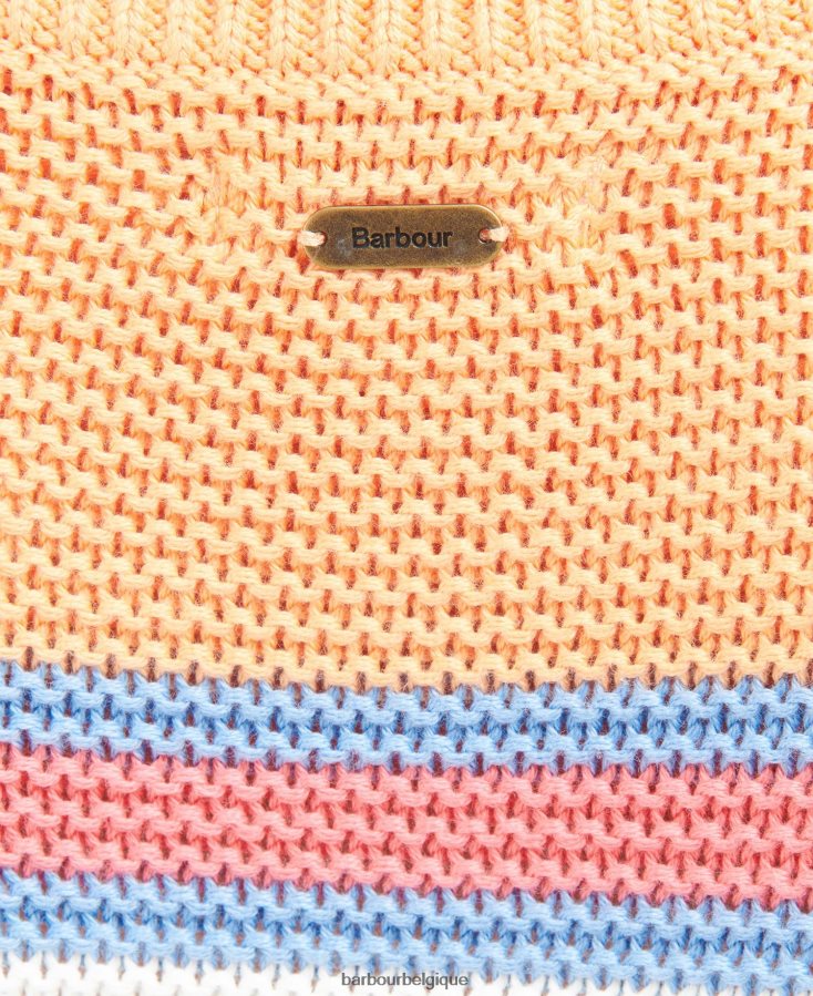 vêtements Barbour petit pull hampton blanc cassé femmes T2L6ZP1929