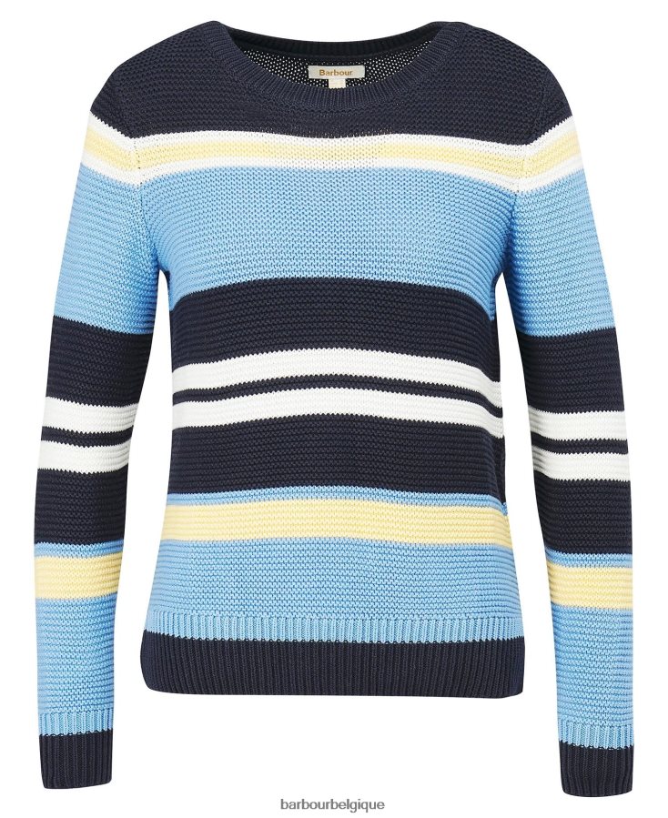 vêtements Barbour petit pull hampton marine classique femmes T2L6ZP1963