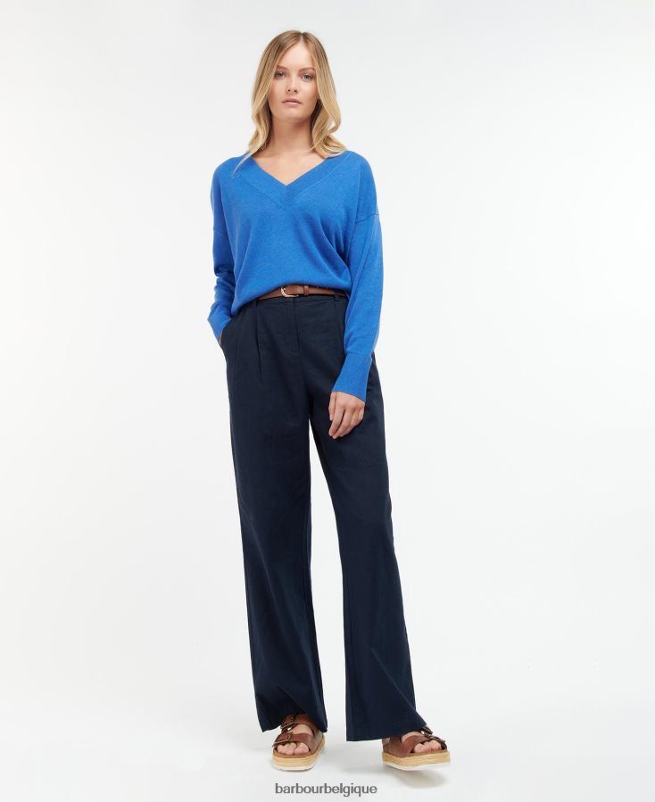 vêtements Barbour porte de bain en tricot jacinthe des bois femmes T2L6ZP1935