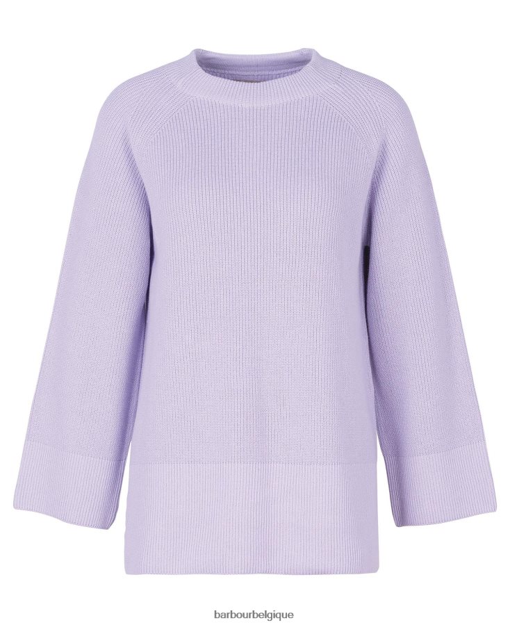 vêtements Barbour pull en maille barrhead iris femmes T2L6ZP1949