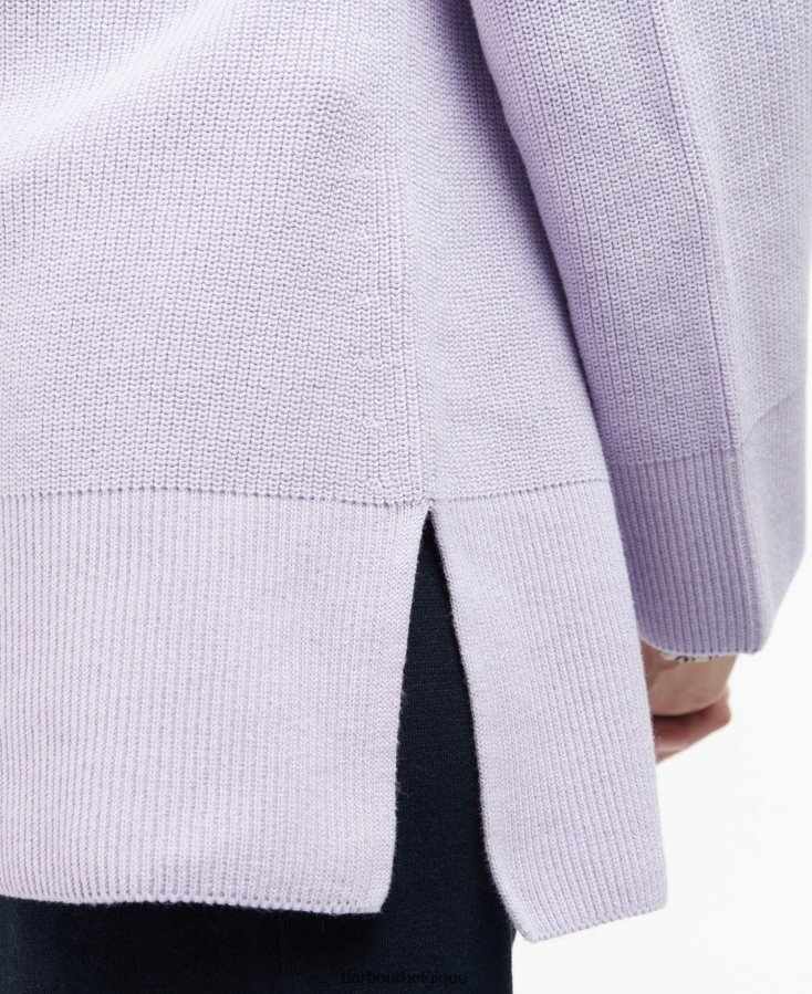 vêtements Barbour pull en maille barrhead iris femmes T2L6ZP1949