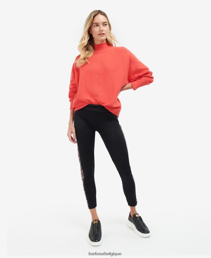 vêtements Barbour pull en maille roland noir classique femmes T2L6ZP1951