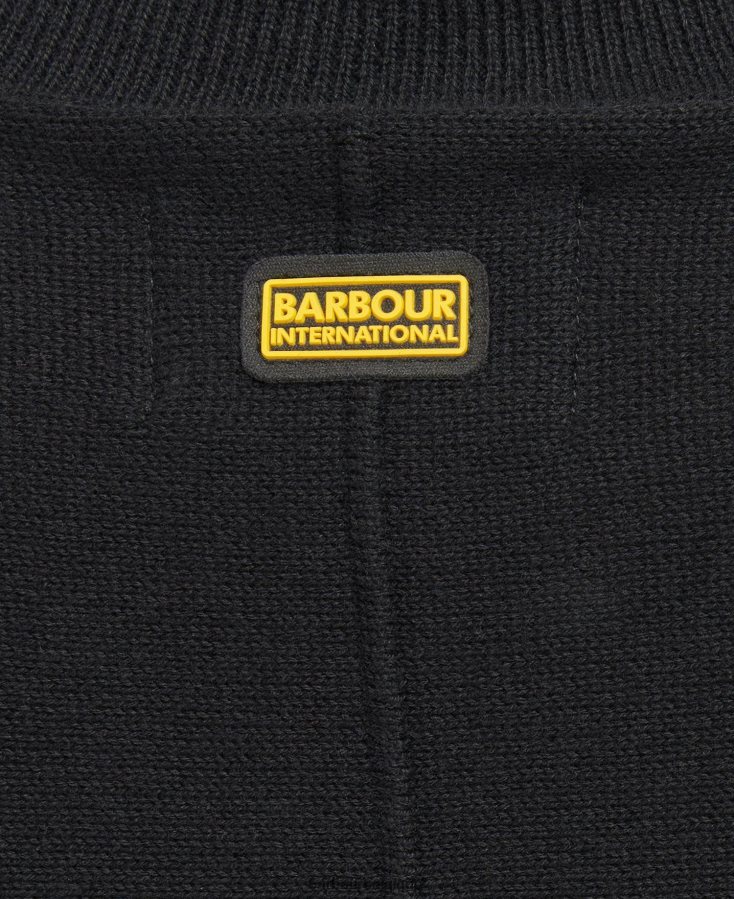 vêtements Barbour pull en maille roland noir classique femmes T2L6ZP1952