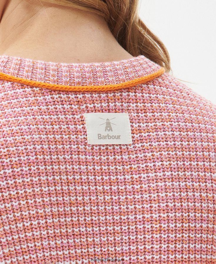 vêtements Barbour pull en maille snapdragon multi classique femmes T2L6ZP1924