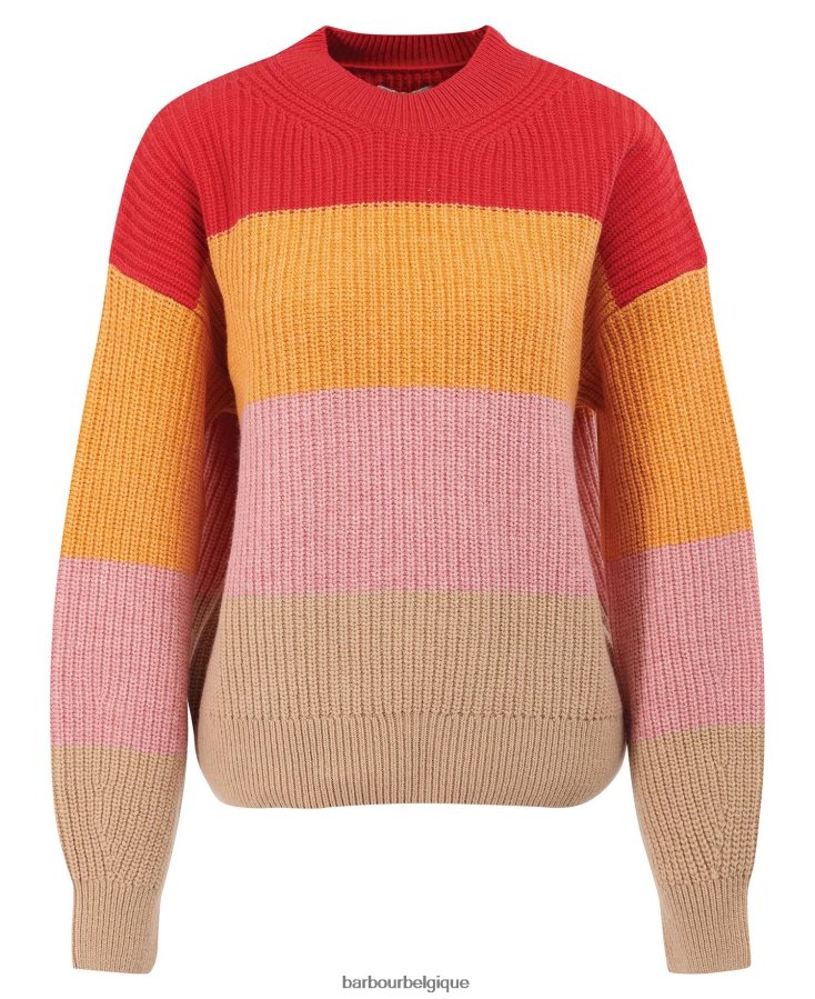 vêtements Barbour pull en maille ula multi-lumière femmes T2L6ZP1942