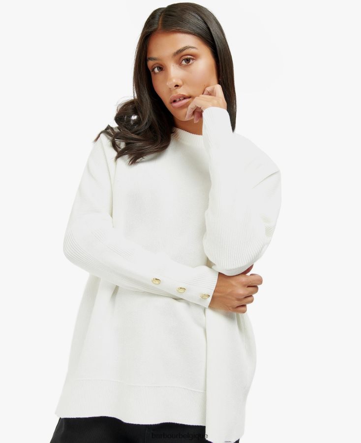 vêtements Barbour pull kubican vert minuit femmes T2L6ZP1964