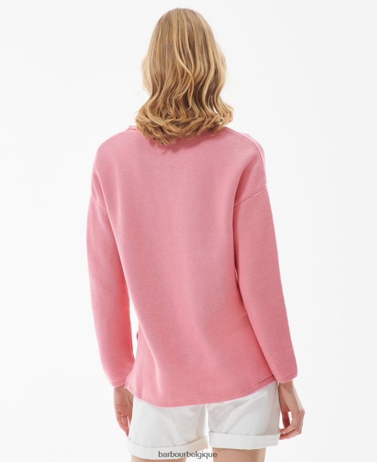 vêtements Barbour pull marinière en maille cascade femmes T2L6ZP1911
