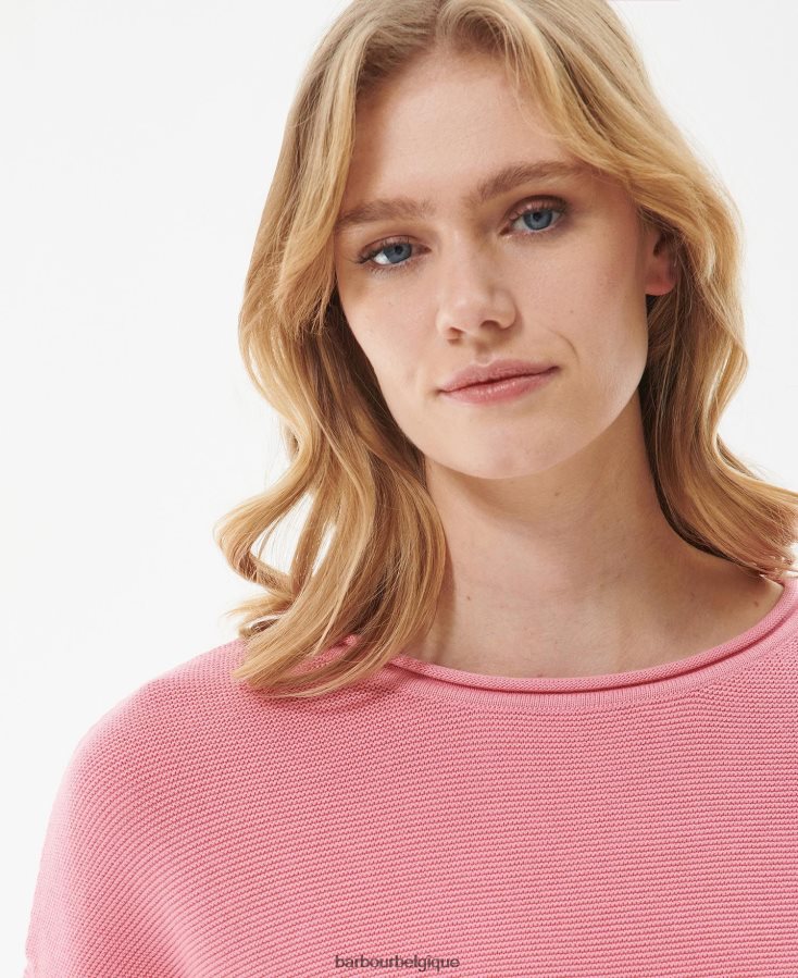 vêtements Barbour pull marinière en maille cascade femmes T2L6ZP1911