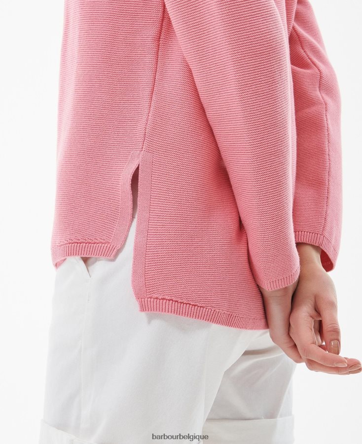 vêtements Barbour pull marinière en maille cascade femmes T2L6ZP1911