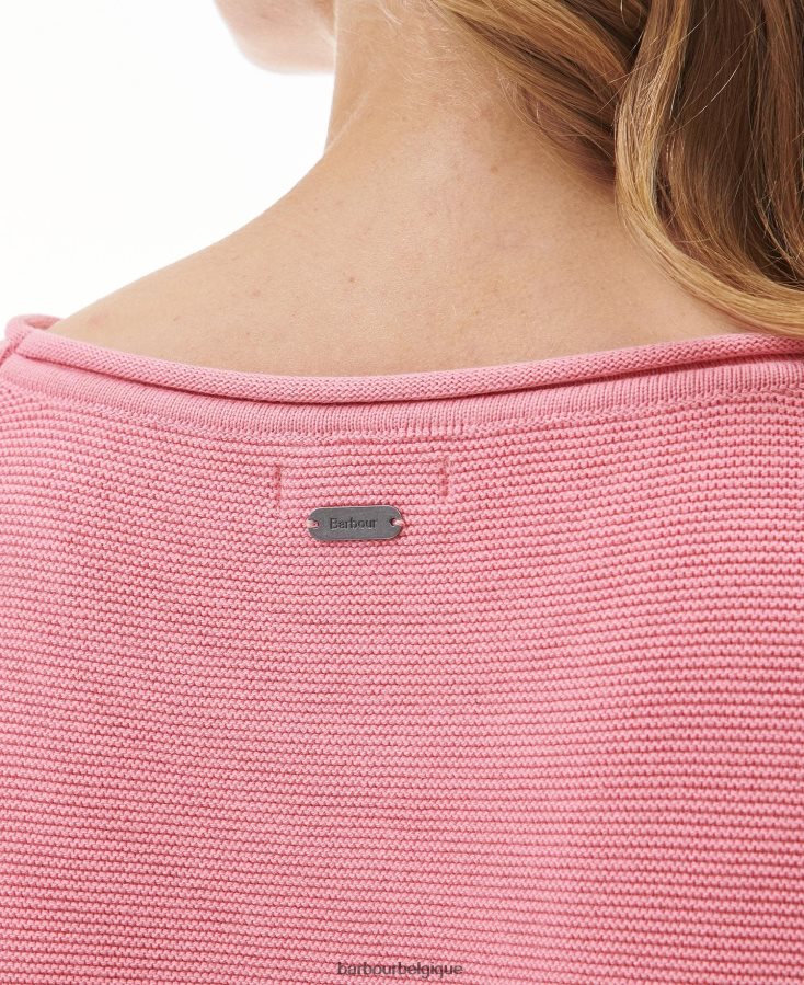 vêtements Barbour pull marinière en maille cascade femmes T2L6ZP1911