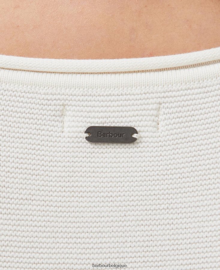 vêtements Barbour pull marinière en maille cascade femmes T2L6ZP1922