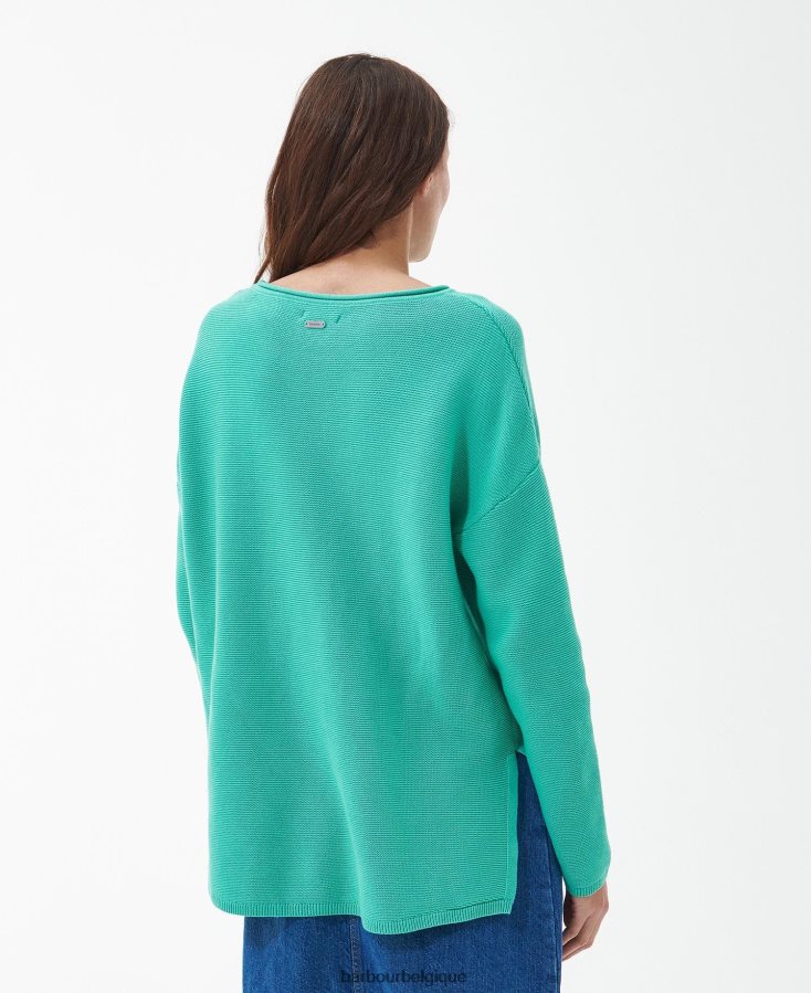 vêtements Barbour pull marinière en maille cascade femmes T2L6ZP1931