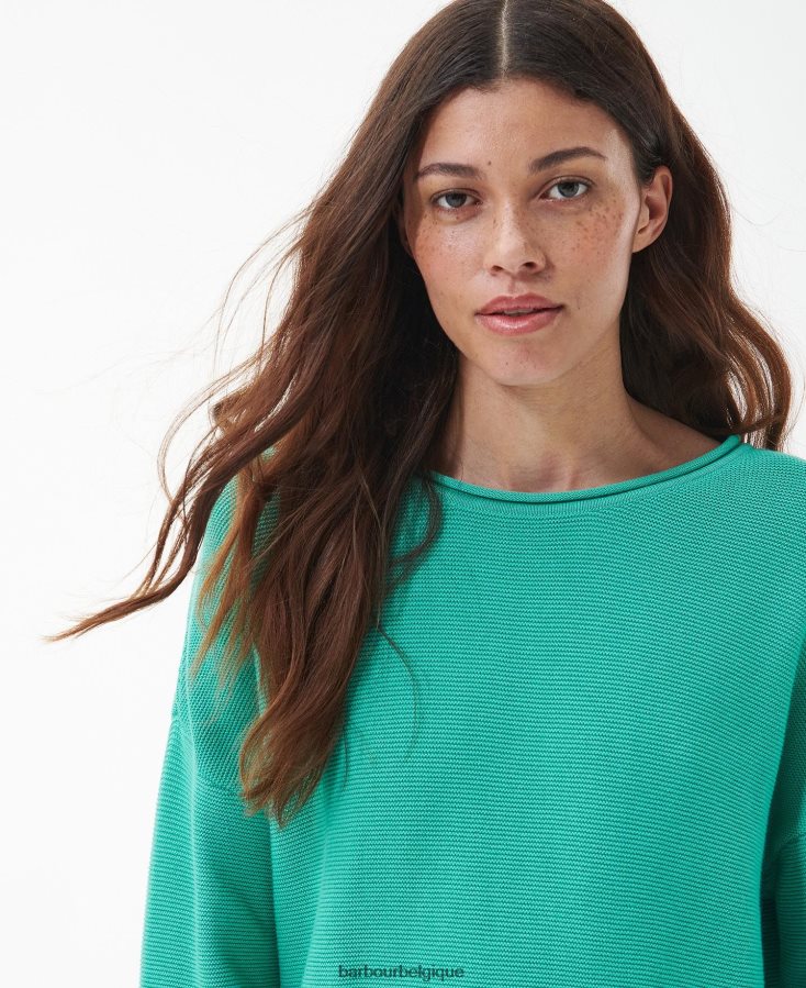 vêtements Barbour pull marinière en maille cascade femmes T2L6ZP1931