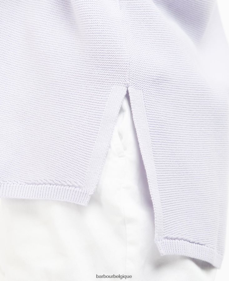 vêtements Barbour pull marinière en maille lavande femmes T2L6ZP1921