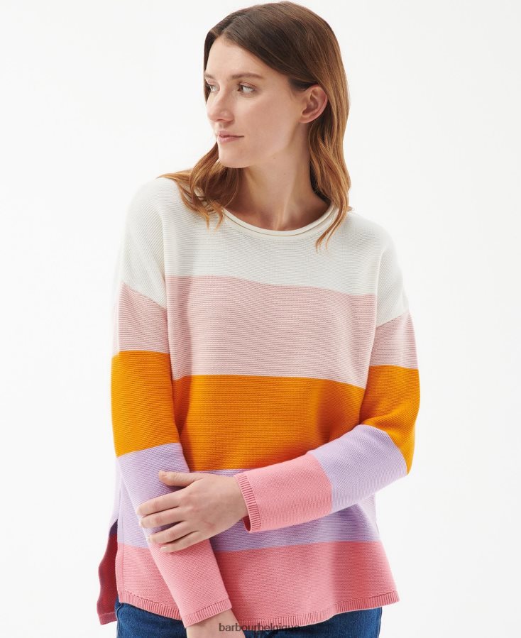 vêtements Barbour pull marinière en maille rayée multi classique femmes T2L6ZP1930