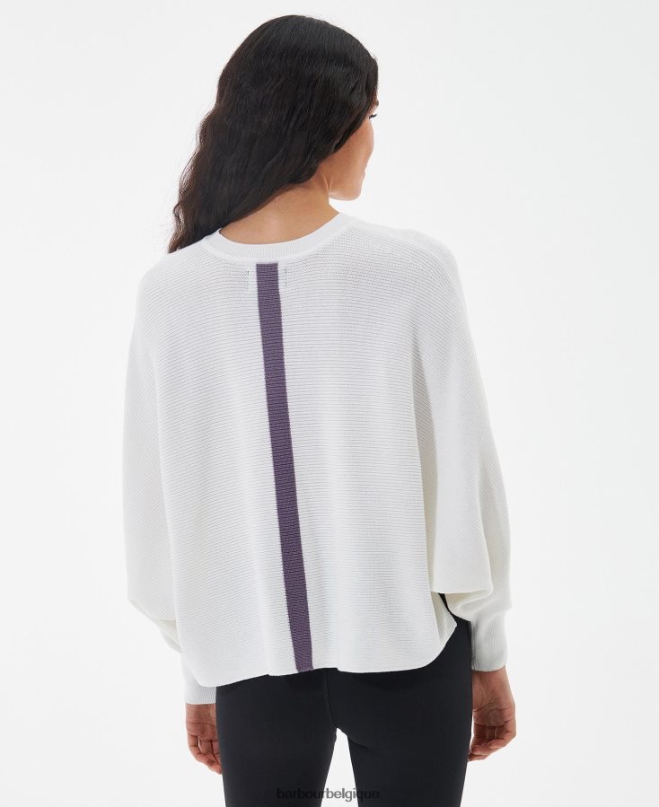 vêtements Barbour pull sanderson corail atomique femmes T2L6ZP1965