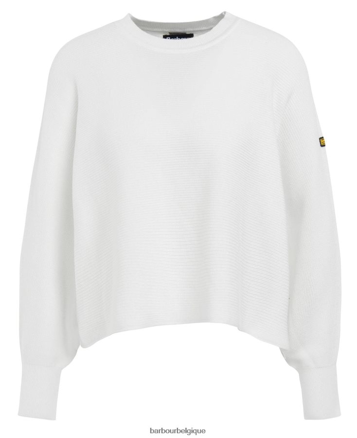 vêtements Barbour pull sanderson corail atomique femmes T2L6ZP1965