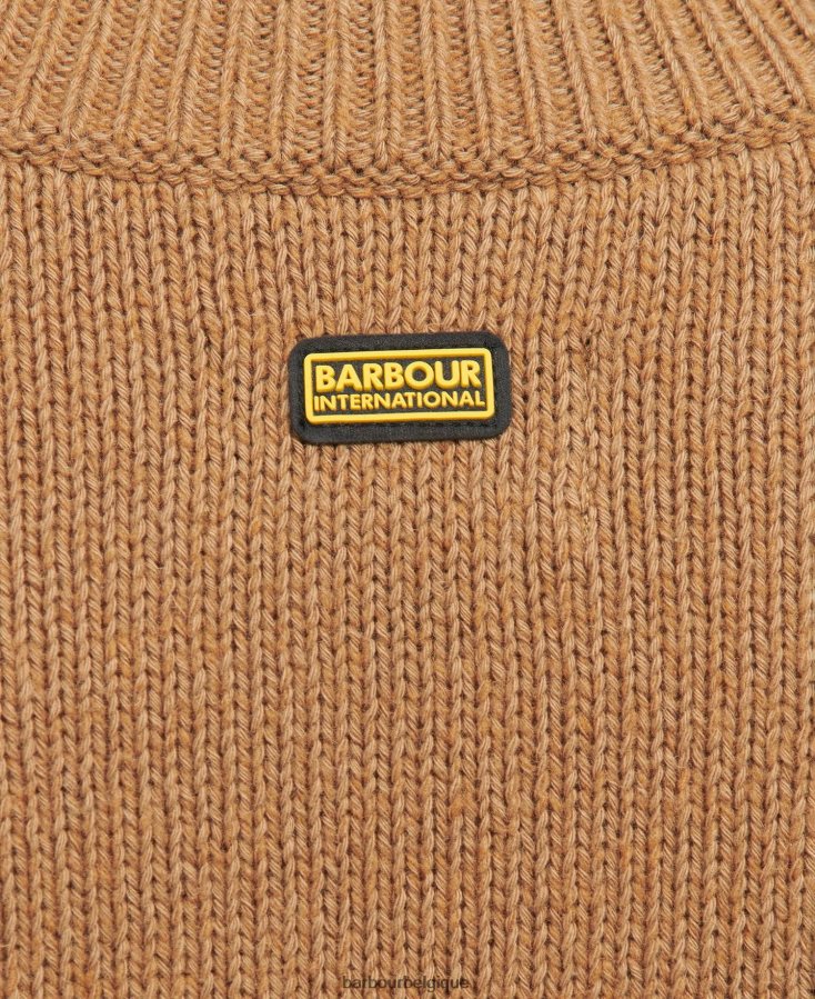 vêtements Barbour tricot de coup de circuit noir femmes T2L6ZP1981