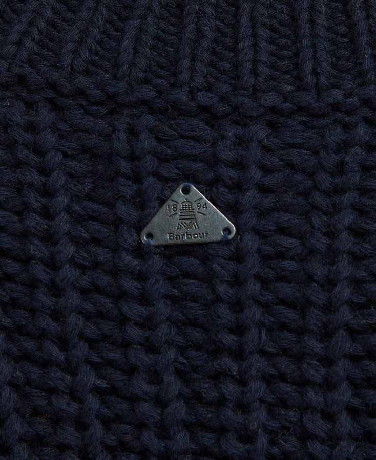 vêtements Barbour tricot de lunane rayure marine femmes T2L6ZP1956
