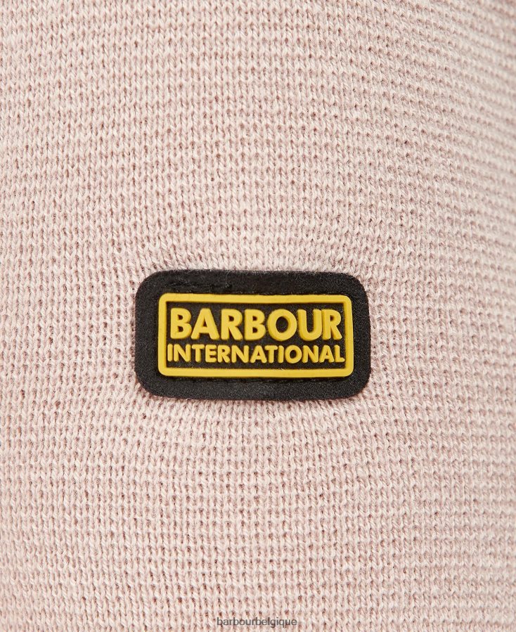 vêtements Barbour tricot de rushmoor argile rose femmes T2L6ZP1915