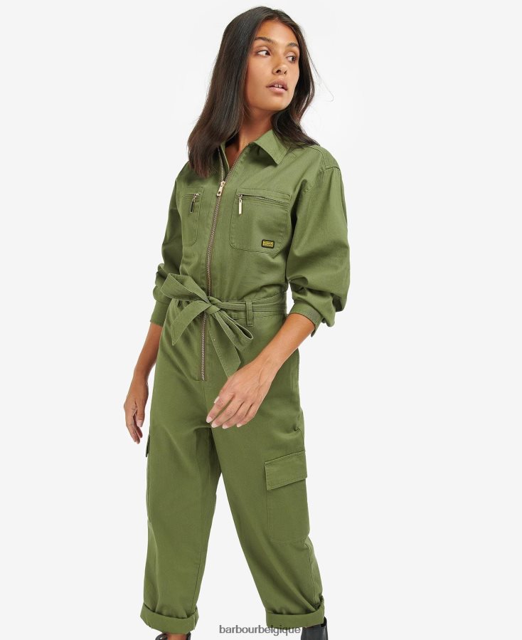 vêtements Barbour combinaison rossin vert minuit femmes T2L6ZP1839