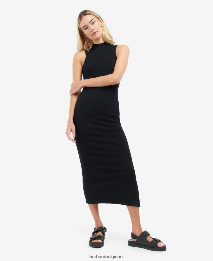 vêtements Barbour robe amati noir classique femmes T2L6ZP1874