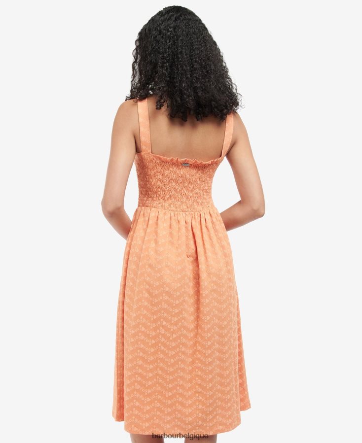 vêtements Barbour robe de colline pêcher femmes T2L6ZP1817