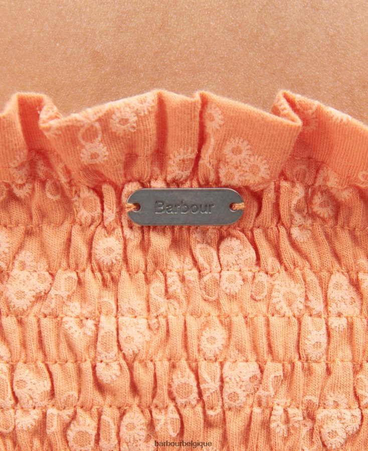 vêtements Barbour robe de colline pêcher femmes T2L6ZP1817