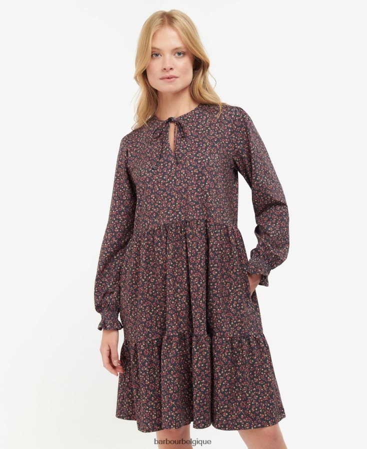 vêtements Barbour robe de dana multi-lumière femmes T2L6ZP1889