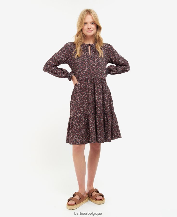 vêtements Barbour robe de dana multi-lumière femmes T2L6ZP1889