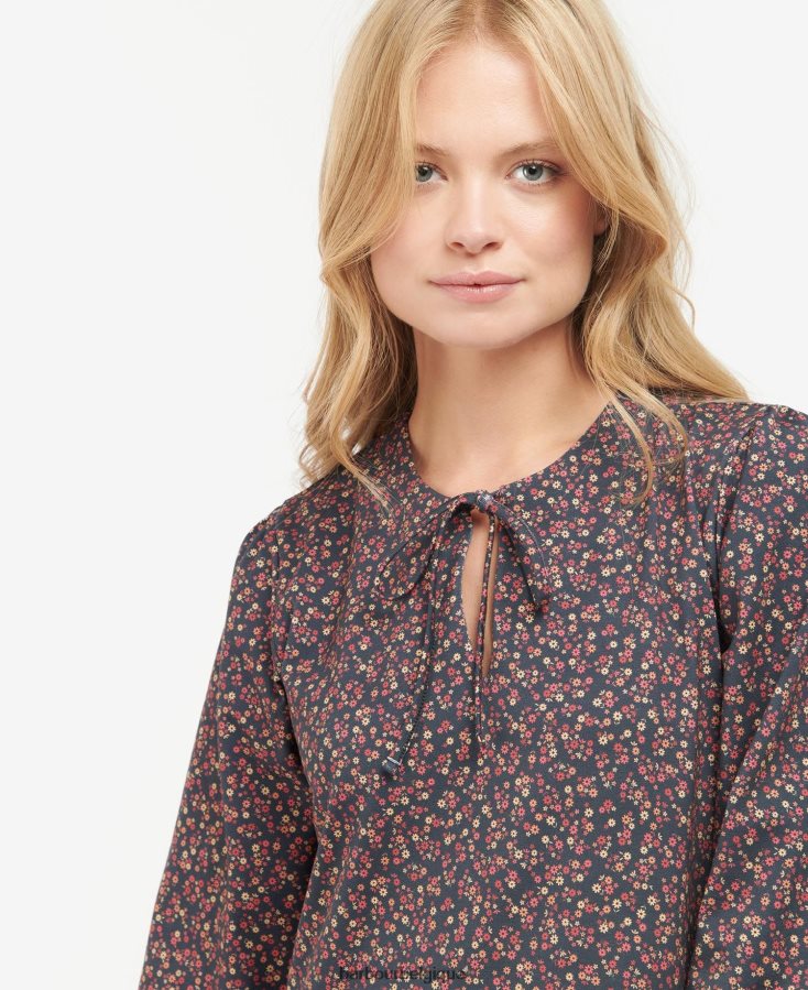 vêtements Barbour robe de dana multi-lumière femmes T2L6ZP1889