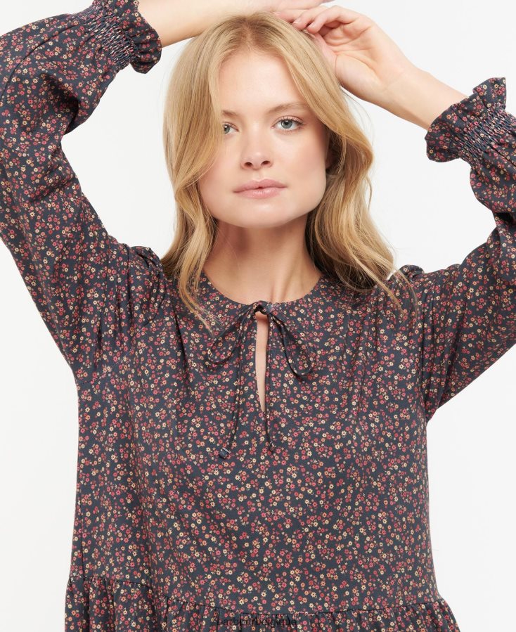 vêtements Barbour robe de dana multi-lumière femmes T2L6ZP1889