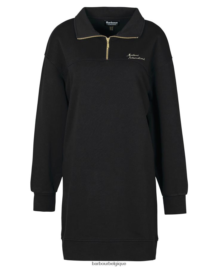 vêtements Barbour robe de fenway noir classique femmes T2L6ZP1902