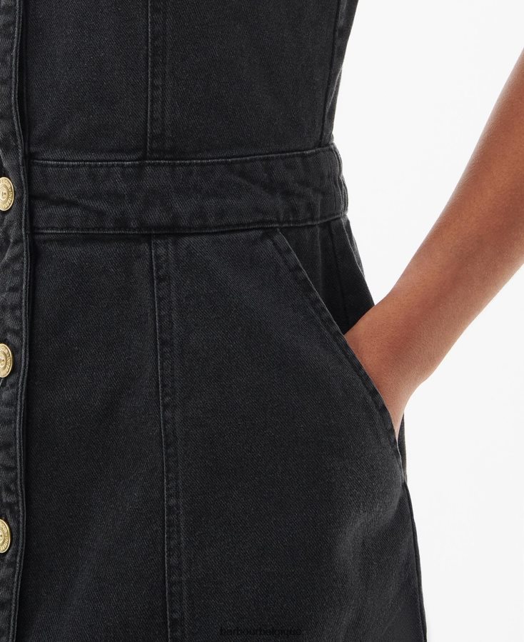 vêtements Barbour robe de mariée été noir femmes T2L6ZP1841