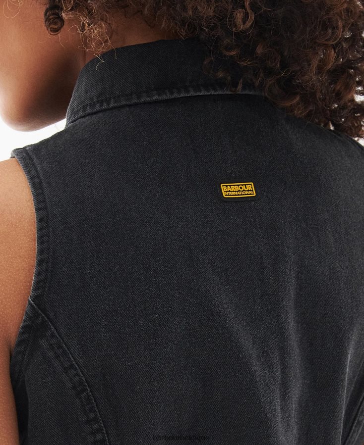 vêtements Barbour robe de mariée été noir femmes T2L6ZP1841