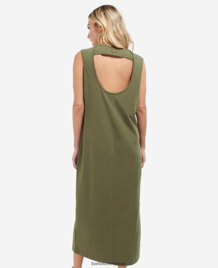 vêtements Barbour robe en jersey pleine longueur noir classique femmes T2L6ZP1881