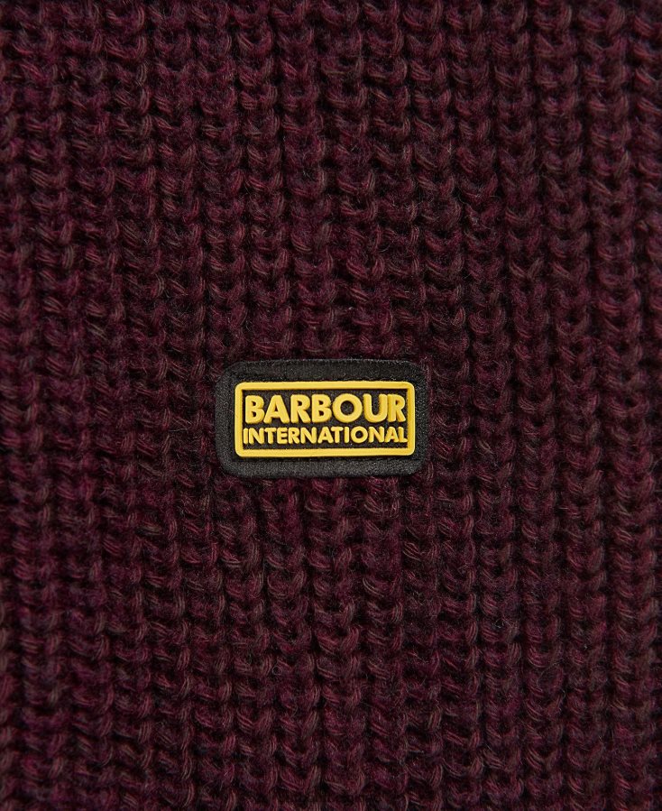 vêtements Barbour robe en maille clarremont cerise noire femmes T2L6ZP1882