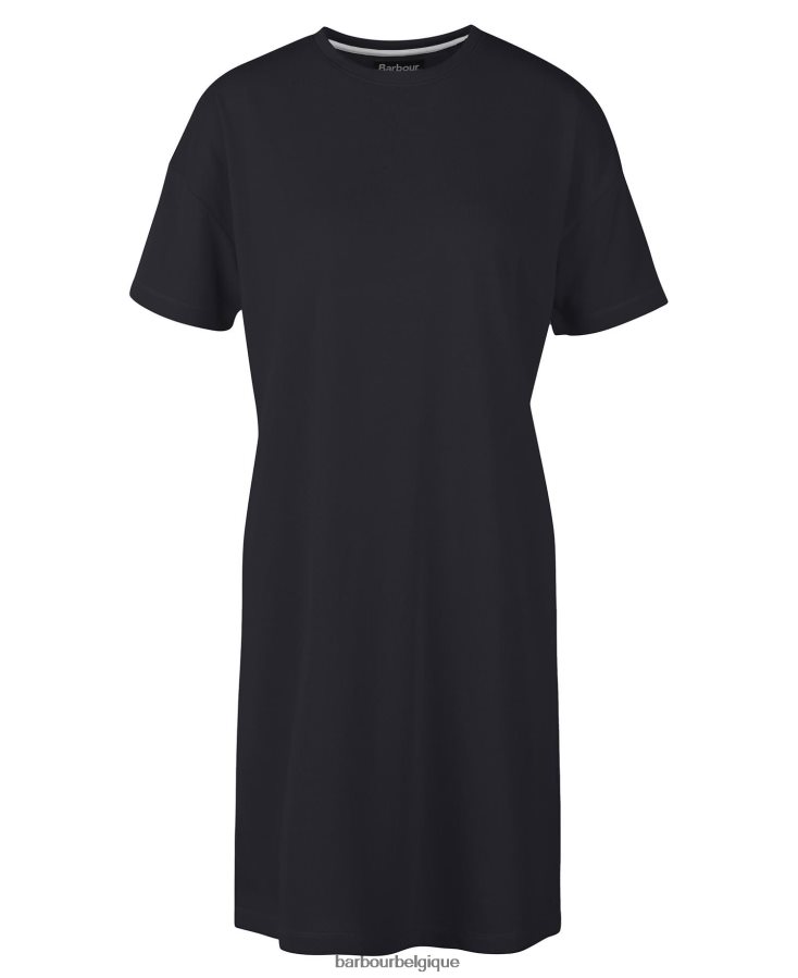 vêtements Barbour robe halton corail atomique femmes T2L6ZP1888