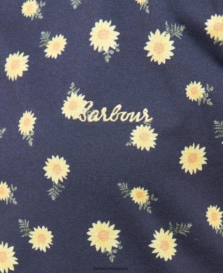 vêtements Barbour robe imprimée harewood impression d\'histoire de la marine femmes T2L6ZP1905