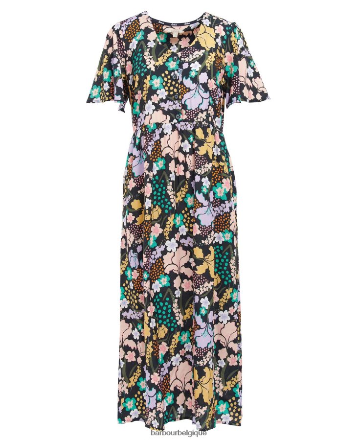vêtements Barbour robe longue acanthe multi classique femmes T2L6ZP1837